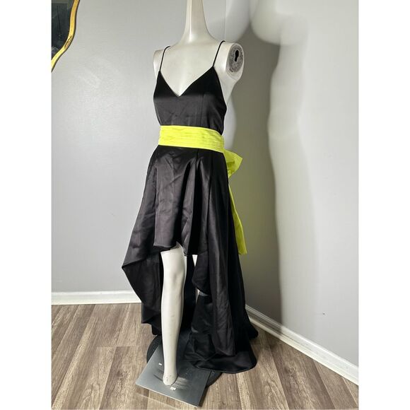 Alice + Olivia Joss Bow Back High-Low Gown SZ US 4 - Picture 6 of 12